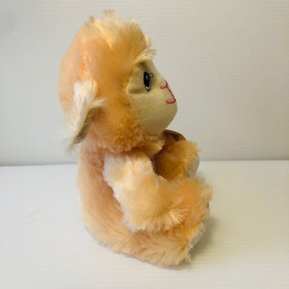 Fuzzy Friends Lamb w/ Flower Detail on Belly Soft Plush Toy 7 Inches Tall - Picture 4 of 5